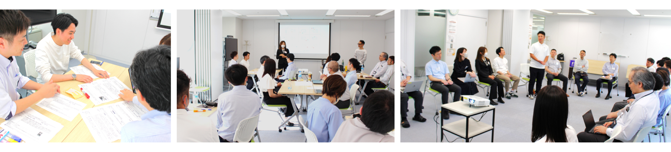 パーパス策定プロジェクトのメンバーが、ワークショップを行っている様子